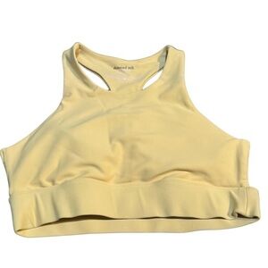 Skimmed Milk pale yellow sports bra, size UK 8-10, EU 36-38